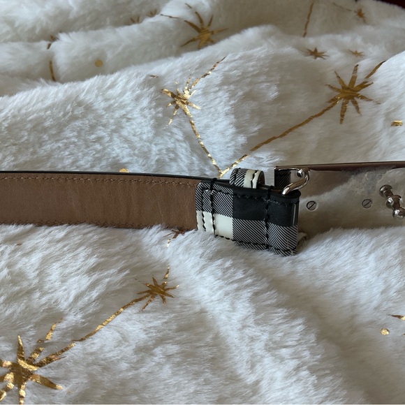 DOLCE AND GABBANA Patent Leather Gingham Pattern Belt AUTHENTIC - Picture 5 of 10